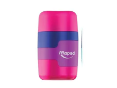 APONTADOR COM BORRACHA CONNECT MULTICOLORIDO - Papelaria Visão