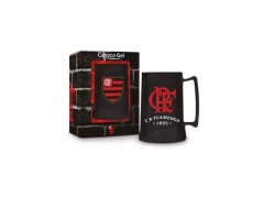 CANECA GEL 300ML - FLAMENGO PRETA 1209 - comprar online
