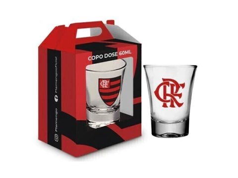 COPO DOSE INDIVIDUAL 60ML FLAMENGO