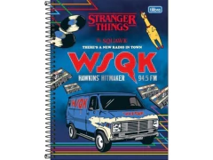 CADERNO DE 01 MAT CONNECT STRANGER THINGS 80FL CAPA SORTIDA - comprar online