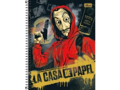 CADERNO DE 10 MATERIAS LA CASA DE PAPEL 160F CD na internet