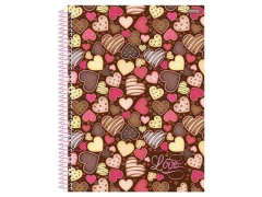 Imagem do CADERNO DE 01 MATERIA 96F LOVE CAPA SORTIDAS