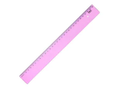 REGUA NEW LINE ROSA DE 30CM