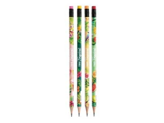 LAPIS PRETO REDONDO COM BORRACHA HB TRIS COLLECTION TROPICAL ITEM SORTIDO - comprar online