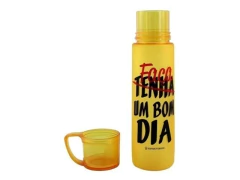 GARRAFA COM XICARA 600ML BOM DIA - comprar online