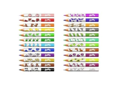 LAPIS DE COR COM 24 CORES JUMBO FABER - Papelaria Visão