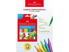 CANETA HIDROGRAFICA 12 CORES LAVAVEL FABER CASTELL na internet