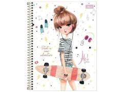 CADERNO DE 01 MATERIA HI GIRLS 80F CAPA DURA CAPA SORTIDAS - Papelaria Visão