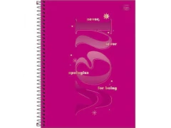 CADERNO DE 01 MATERIA CD LOVE PINK 80FLS CAPA SORTIDAS na internet