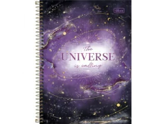 CADERNO DE 10 MATERIAS CD UNIVERS MAGIC 160FLS CP SORTIDAS - comprar online