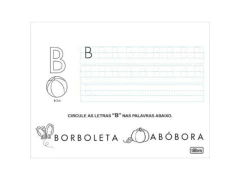 Imagem do CADERNO DE ALFABETIZAçãO LETRA DE FORMA TILIBRA 32 FOLHAS