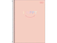 CADERNO DE 20 MATERIAS FEMININO HAPPY 320FLS CAPAS SORTIDAS - comprar online