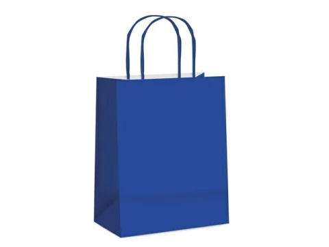 SACOLA PAPEL G AZUL ROYAL 32X26,5X13CM