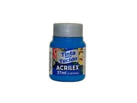 TINTA DE TECIDO FOSCA AZUL CERULEO ACRILEX 37 ML 568 - comprar online