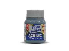 TINTA DE TECIDO FOSCA CINZA LUNAR ACRILEX 37 ML 574 - comprar online