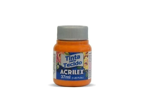TINTA DE TECIDO FOSCA CENOURA 37 ML ACRILEX 576 - comprar online