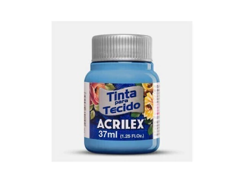 TINTA DE TECIDO FOSCA AZUL COUNTRY ACRILEX 37 ML 825 - comprar online