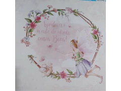 SCRAP DUPLA FACE FADINHA NO ARO DE ROSAS 30,5X30,5 - comprar online