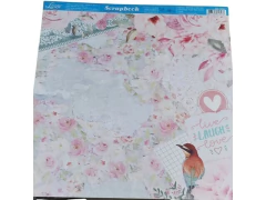 SCRAP DUPLA FACE PASSARO E ROSAS 30,5X30,5 - comprar online