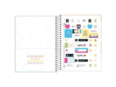 CADERNO COLEGIAL 10 MATERIAS HAPPY VERDE 160F CAPA PLASTICO na internet