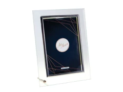 PORTA RETRATO VIDRO 15X20CM COM DETALHES SORTIDOS - comprar online