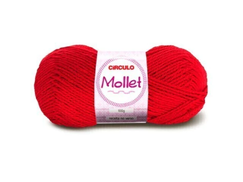 LÃ MOLLET 40GR COR 3635 PAIXAO
