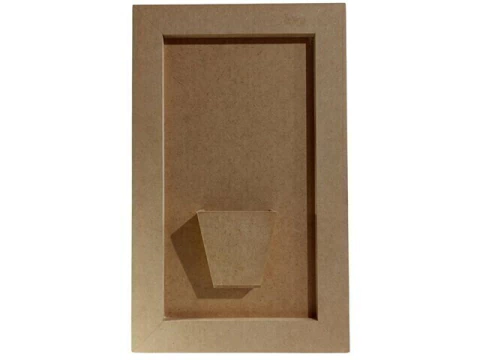 QUADRO COM CACHEPO MDF CRU 15 1X21X34,5CM 280
