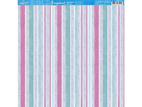 SCRAP BASICO LISTRADO COM GLITTER 30,5X30,5 - comprar online