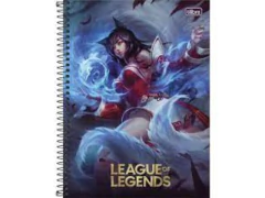 CADERNO DE 01 MATERIA LEAGUE OF LEGENDS 80F CAPA DURA CAPA SORTIDAS - loja online