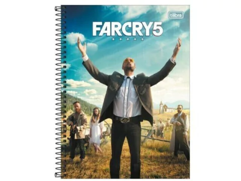 CADERNO DE 10 MATERIAS 160F FAR CRY CAPA SORTIDAS na internet