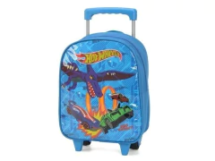 MOCHILA POLIESTER COM RODAS HOT WHEELS AZUL IC33836HW LUXCEL - comprar online