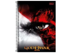 CADERNO DE 01 MATERIA GOD OF WAR 80F CAPA DURA CAPA SORTIDAS na internet