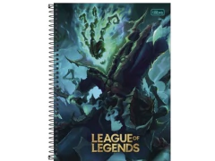 CADERNO DE 10 MATERIAS 160F LEAGUE OF LEGENDS CAPA SORTIDAS na internet