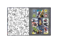 CADERNO QUADRICULADO CD AVENGERS 40FLS - Papelaria Visão