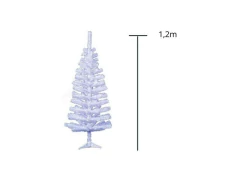 ARVORE DE NATAL PINHEIRO 120CM BRANCA 94931 - comprar online
