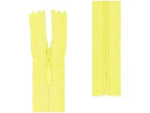 ZIPER NYLON INVISIVEL NO. 3 AMARELO NYBC MODELO ZF TAM 60CM