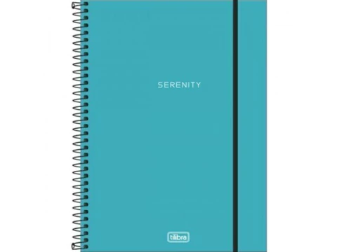CADERNO UNIVERS CAPA PLASTICA NEON AZUL 01 MATERIA 80FLS