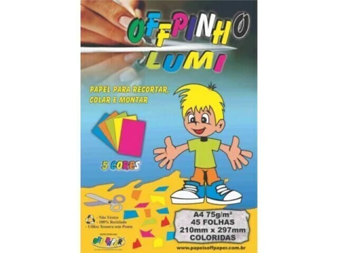 PAPEL OFFPINHO LUMI 75 A4 45 FLS TINGI MASSA - comprar online