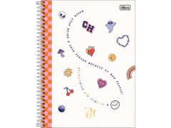 CADERNO DE 01 MATERIA CAPRICHO 80F CAPA DURA E SORTIDAS