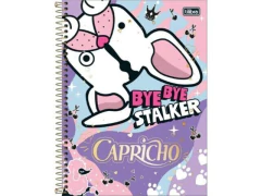 CADERNO DE 01 MATERIA CAPRICHO 80F CAPA DURA E SORTIDAS - Papelaria Visão