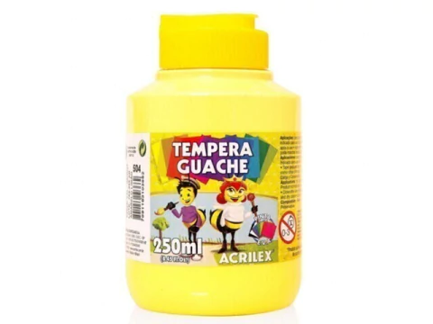 TEMPERA GUACHE 250ML AMARELO LIMAO 504 - comprar online