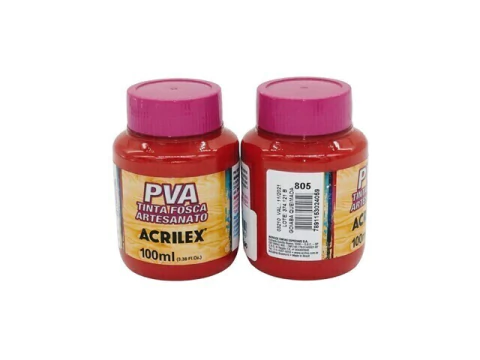TINTA PVA FOSCA P/ ARTESANATO ACRILEX 100ML GOIABA QUEIMADA 805 - comprar online