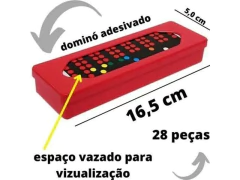 BRINQUEDO DE CRIANCA DOMINÓ PLASTICO 4,5X2,5X5CM - Papelaria Visão
