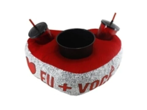 KIT ALMOFADA PIPOCA CORACAO EU + VOCE