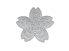 FACA DE CORTE FAC115 FLOR SAKURA C/4PCS - comprar online