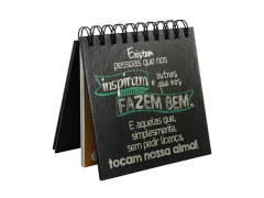 LIVRO DE MESA COM MENSAGENS 13,5X14,5 - comprar online