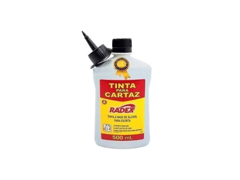 TINTA PARA CARTAZ RADEX CARTY PDVMAIS 500ML (PRETA) - comprar online