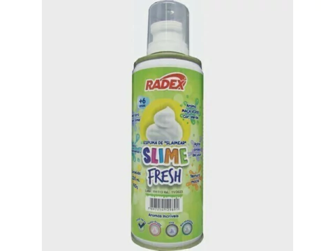 ESPUMA SLIME FRESH RADEX 200ML (MACA-VERDE) na internet