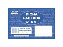 FICHA PAUTADA 6X9 SAO DOMINGOS - comprar online