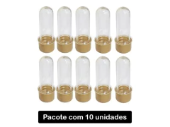 TUBETE 8 COM TAMPA DOURADA COM 10UNID - comprar online